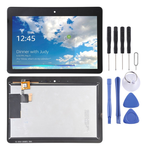 Sj Tela Lcd Preta Oem Para Amazon Echo Show 2 Com