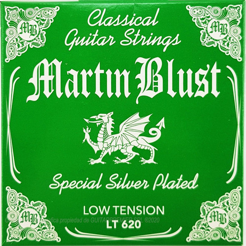 Encordado Guitarra Criolla Martin Blust Plateadas Lt620