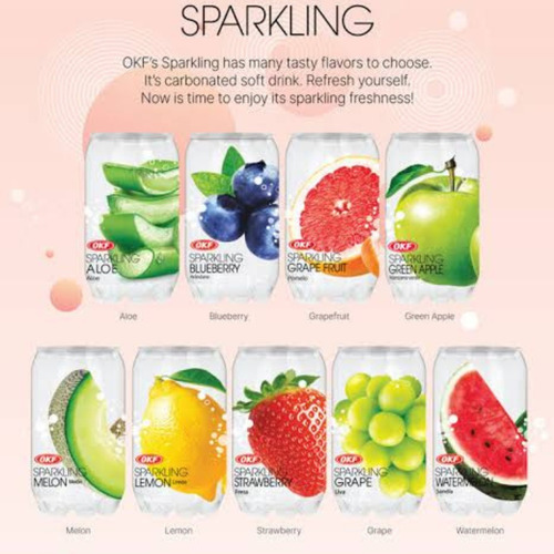 Agua Saborizada Sparkling Sabor Strawberry Morango Coreia