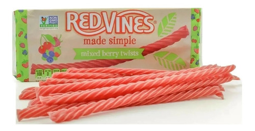Red Vines, Made Simple Dulce Regaliz Mixed Berry Twists 113g