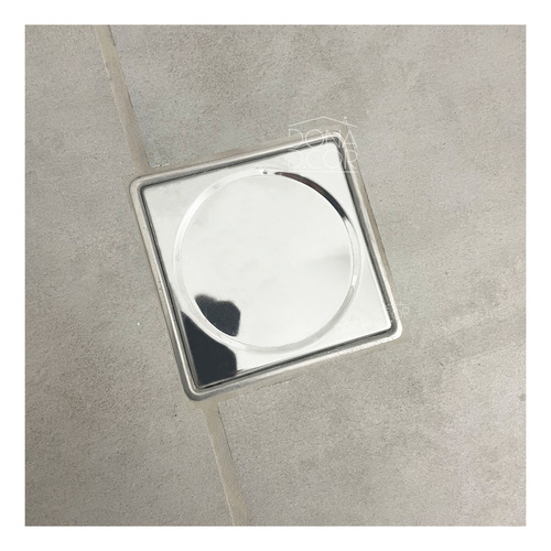 3 Tampa Cega E Porta Grelha 10x10 Inox Caixilho Suporte Ralo