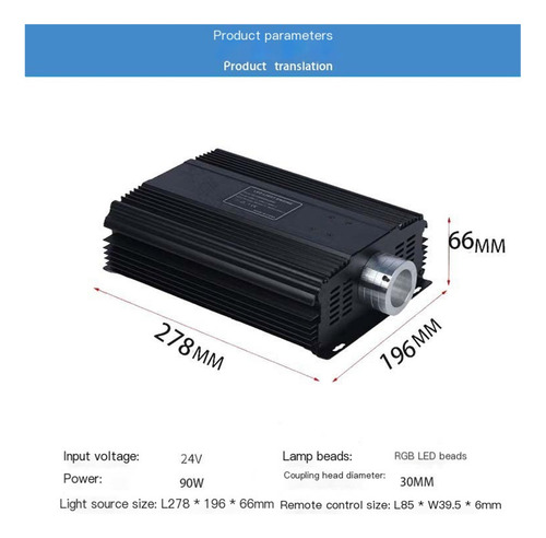 Luces De Fibra Óptica De 75 W Kit De Iluminación Led Kit