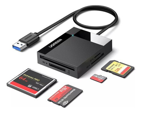 Lector De Tarjetas Sd/tf Ugreen 4 En 1 Usb 3.0 30333