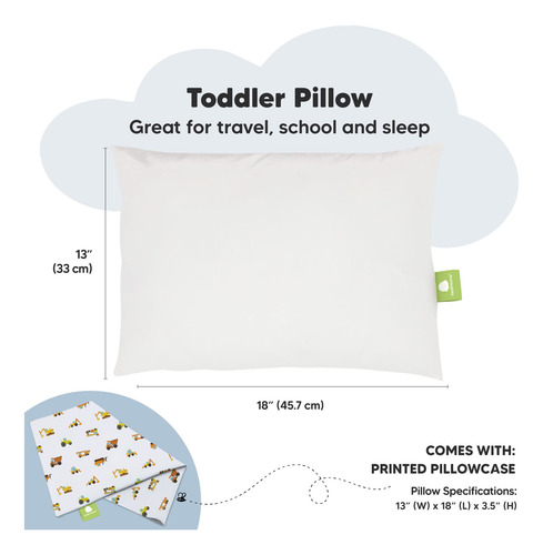 Almohada De Algodón Orgánico Para Niños Pequeños - My Little
