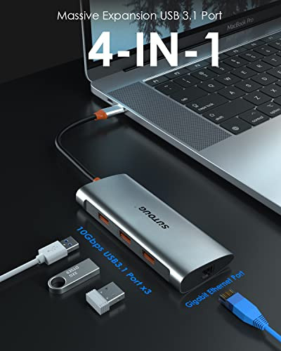 Pack 4 En 1 Usb C Hub - Adaptador Superspeed 10gbps