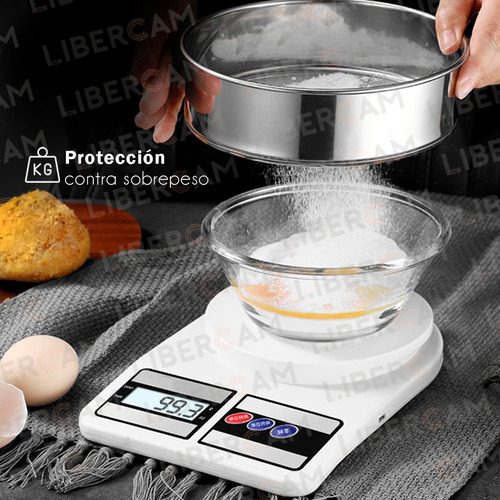 Balanza Alimentos Cocina Digital Hasta 10 Kg Alta Precisión