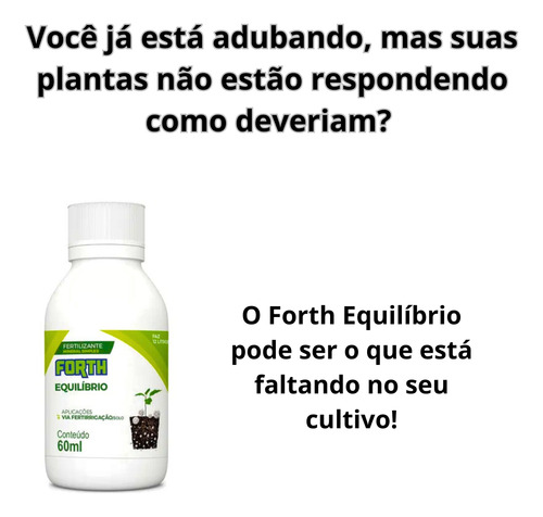Fertilizante Equilíbrio Forth 60ml Concentrado Adubo Cálcio