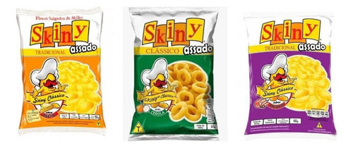 Salgadinho Skiny Sabor Presunto 10 Pacotes 38g