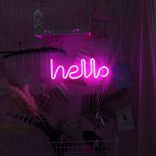 Luz Led Decorativa Única Con Forma De Letra Inglesa De Salud