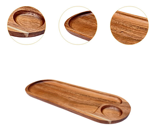 Placa De Postres De Madera Para Servir Plato Plato De L