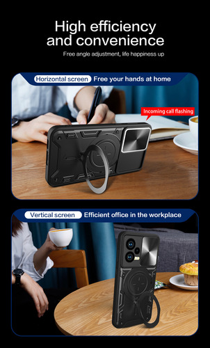 Redmi Note 12 Pro Plus Funda Dashcam Uso Rudo + Cristal 9d