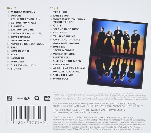 Cd De Audio: Fleetwood Mac - Lo Mejor De Fleetwood Mac