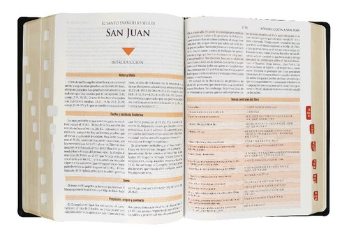 Imagen 6 de 10 de Biblia De Estudio Teológico Rvr 1960 Simil Piel Negro/índice
