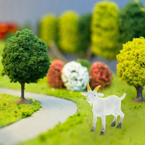 12 Figuras De Ovejas En Miniatura: Modelos De Animales De Gr