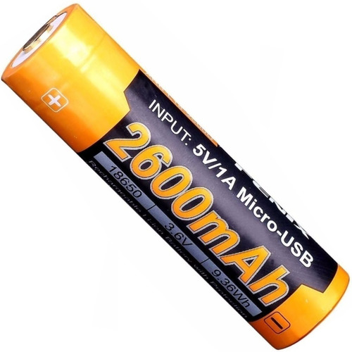 Imagen 3 de 10 de Bateria Pila Recargable Fenix Arb L18 2600 Mah 3.6 V 18650