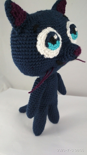 Vera Y El Reino Arcoiris. Gata Tejida A Crochet. Amigurumis