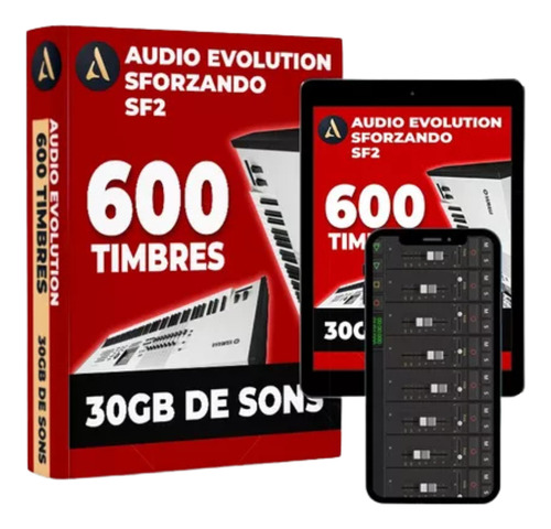 Pack 600 Timbres Samples Áudio Evolution Sforzando, Nord