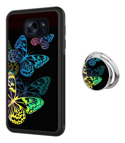 Funda Con Diseño De Mariposas Brillantes Para Samsung Galaxy
