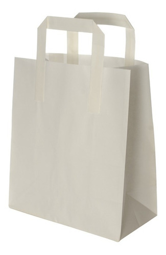Imagen 1 de 6 de Bolsas De Papel Blanco 20x30 X 100 Un./ Palermo Factura A