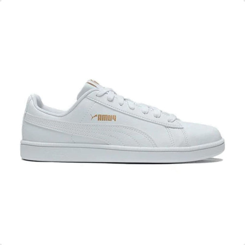 Tênis Casual Feminino Puma Up Moderno Branco E Dourado