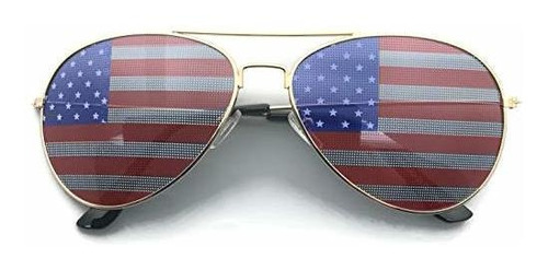 Rectificadorapunch American Flag Aviator Gafas De Sol X5g6d