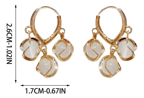 Pendientes De Borla Brillante Con Forma De Ojo De Pino Brill