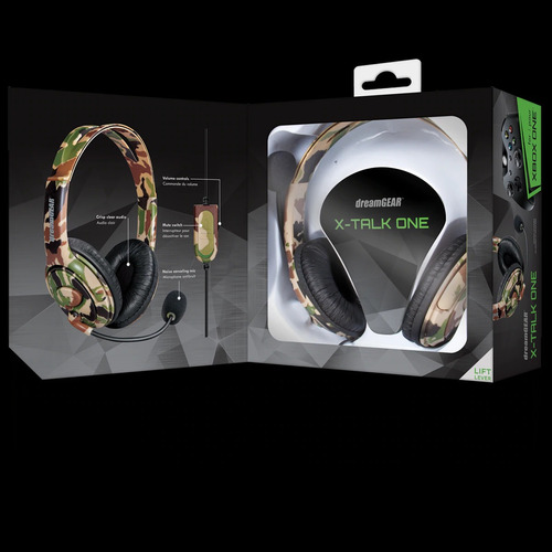 Imagen 1 de 1 de Audifonos Gamer Dreamgear X-talk Camuflado Xbox One Nuevos