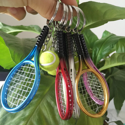 Llavero Con Raqueta Y Pelota De Tenis Para Deportes Rs