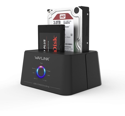 Docking Clonador Discos Wavlink Usb 3.0 Sata Hdd Ssd 2.5/3.5