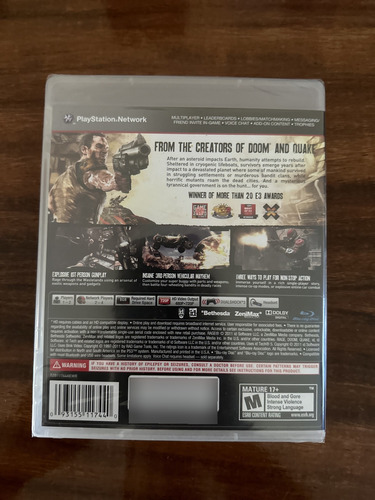 Videojuego Rage Anarchy Edition Ps3 Sellado Nuevo (Usado)