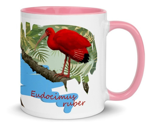 Imagem 6 de 7 de Caneca Personalizada Aves De Ubatuba (guará)