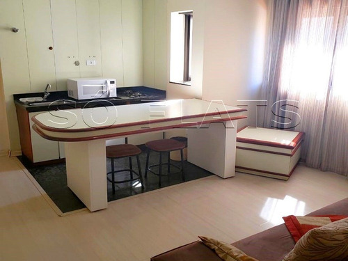 Imagem 2 de 15 de Flat The Plaza Na Brigadeiro Luís Antônio, Prox A Av. Paulista - Sf34092
