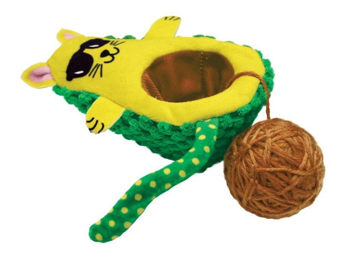Imagem 2 de 3 de Pelúcia Interativa P/ Gatos Kong Wrangler Avocato C/ Catnip