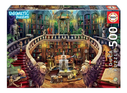 Puzzle Rompecabezas Enigma 500 Piezas Biblioteca Antigua