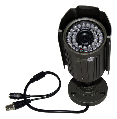 J R Cámara Cctv Diseño Bala Antivandalismo Para Exteriores Color Gris Oscuro