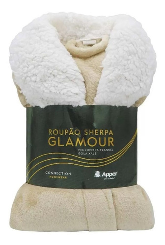 Roupão Feminino Microfibra Flannel Sherpa Glamour