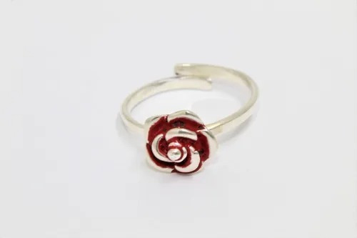 Hermoso Anillo Plata 925 Ajustable A320 Regala Una Rosa Roja