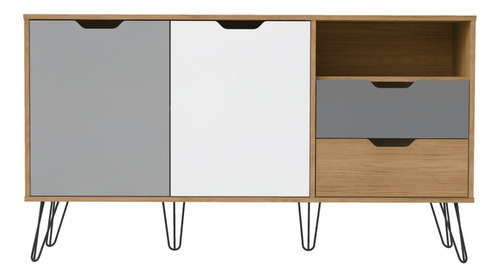 Bargueño Aparador 3 Puertas Mueble Linea Nordico Movelart