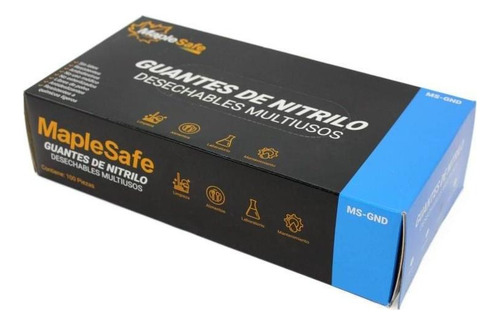 Guantes De Nitrilo Desechables Medianos Caja 100 Piezas Mapl