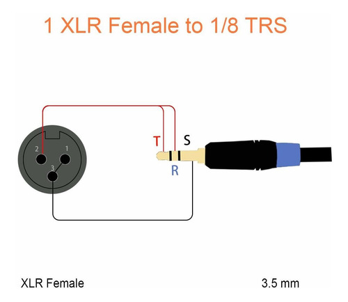 Tisino Xlr A Cable De Microfono De 3,5 Mm, Cable De Micro...