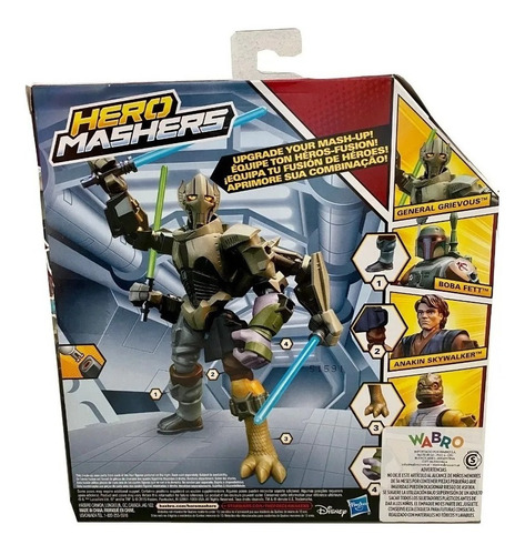 Imagen 4 de 5 de Star Wars Hero Mashers General Grievous Hasbro