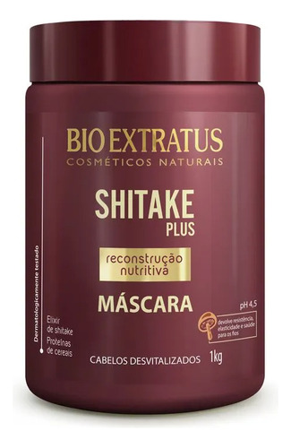 Kit Shitake Bio Extratus Shampoo, Condicionador E Máscara