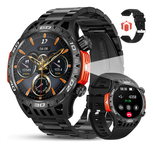 Reloj Inteligente Hombre Deportivo Impermeable Bt Call Led