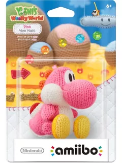 Amiibo Yoshi Rosa Woolly Super Mario Switch 3ds 2ds Wii U Lã