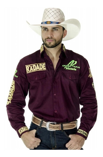 Camisa Radade Masculina Green Team Bordô Country