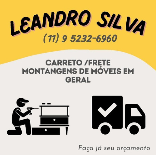 Imagem 1 de 3 de Carretos E Montagem De Móveis