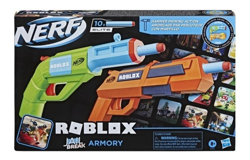 Brinquedo Lançador Nerf Roblox Jailbreak Armory Hasbro F2483