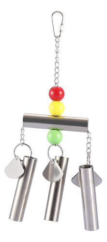 Campana De Acero Inoxidable Para Pájaros Juguete De Pie