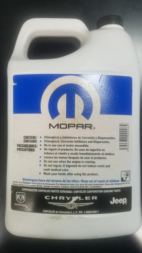 Imagen 2 de 2 de Refrigerante Mopar Original Chrysler Jeep Dodge