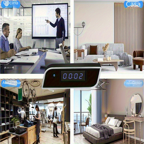 Mini Câmera Espiã 4k Com Wi-fi E Visão Noturna, Relógio Ocul